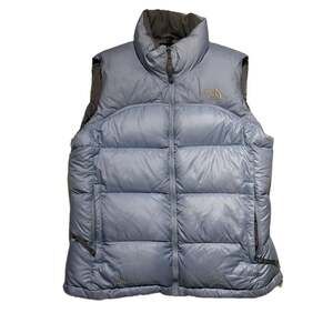The North Face Nuptse 700 Goose Down Puffer Vest Women's Medium Baby Blue